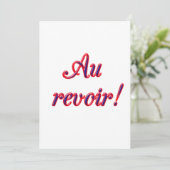 Carte Goodbye (Debout devant)