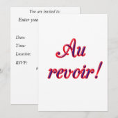 Carte Goodbye (Devant / Derrière)