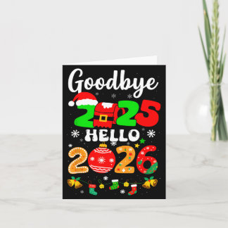 Carte Goodbye 2025 Hello 2026 Happy New Year's Eve Chris