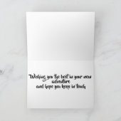 CARTE ***GOODBYE*** SOUHAITEZ-VOUS BIEN SUR VOTRE NOUVEL (Intérieur)