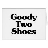 Carte Goody Two Chaussures (Devant horizontal)