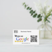 Carte Google moderne minimaliste avec code QR (Debout devant)