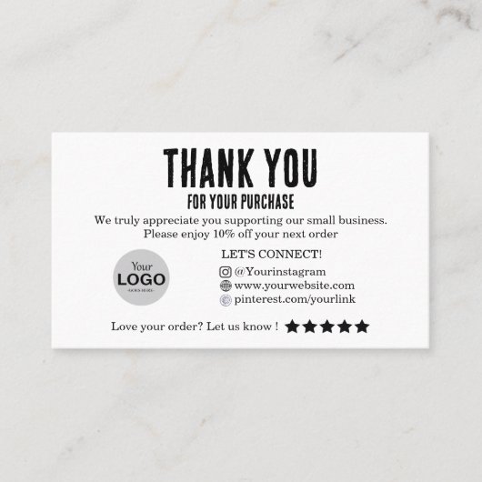 Carte Google Review Avec Coupon (Devant)