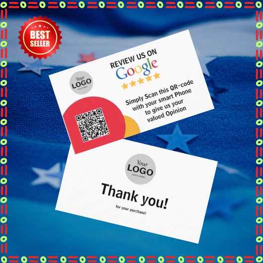 Carte Google Review avec Modèle de lien de code QR