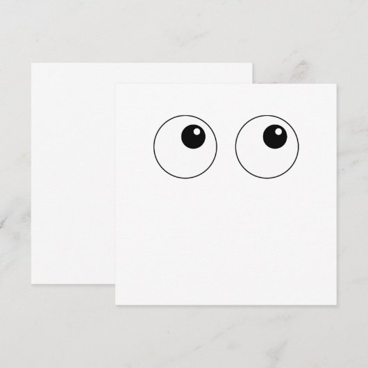 Carte Googly Eyes (Devant / Derrière)