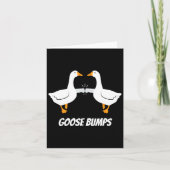 Carte Goose Bumps Humoristique Conception De Pun Pour Pa (Devant)