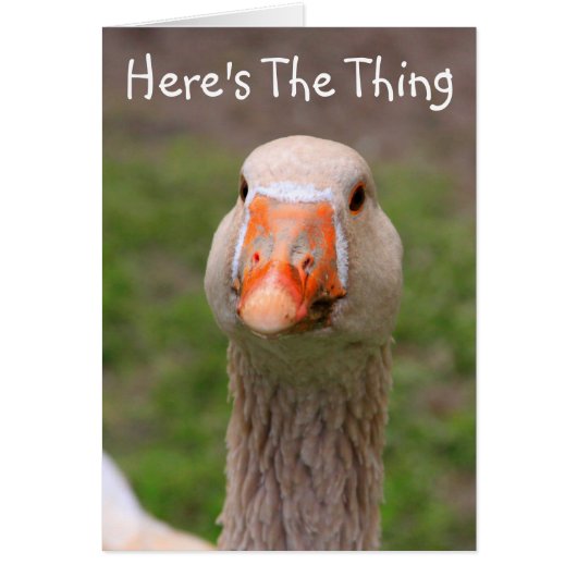 Carte Goose Vraiment Miss You Card (Devant)