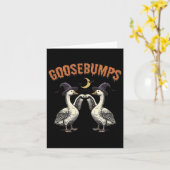 Carte Goosebumps Drôle Sorcière Oie Bumps Puns Halloween (Fleur jaune)