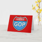 Carte GOP de vote (Fleur jaune)