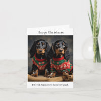 Gordon Setter Puppies dans les pulls de Noël