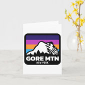 Carte Gore Mountain New York Ski Snowboard Famille (Fleur jaune)