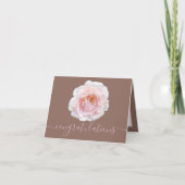 Carte Gorgeous Pink Rose Pink Background Congratulations (Devant)