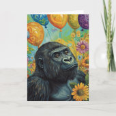 Carte Gorilla avec ballons (Devant)