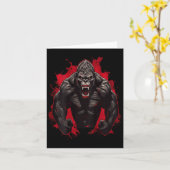 Carte Gorilla Bodybuilding Workprint Gym (Fleur jaune)