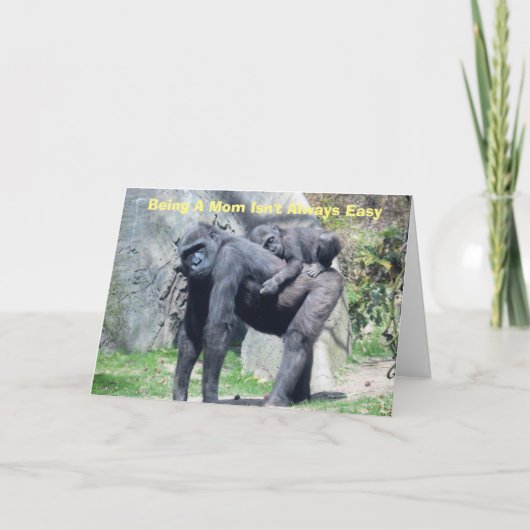 CARTE GORILLA ET ENFANT (Devant)