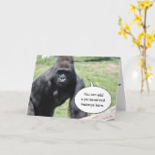 Carte Gorilla Greeting Card (Fleur jaune)