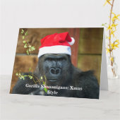 Carte Gorilla Shenanigans : Édition Noël (Fleur jaune)