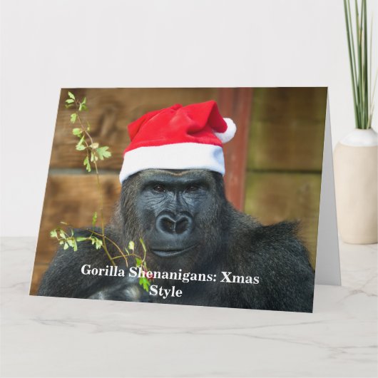 Carte Gorilla Shenanigans : Édition Noël (Devant)