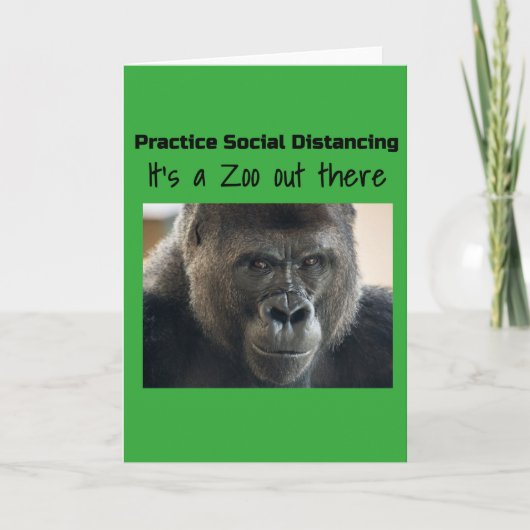 Carte Gorilles dans le Midst Corona Riot by Funnycomb (Devant)