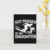 Carte Got Ped By My Daughter Ski  (Fleur jaune)