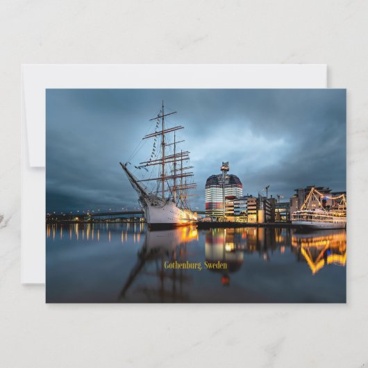 Carte Göteborg, Port de Suède (Devant)