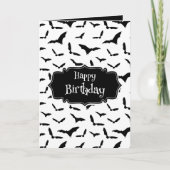 Carte Goth Bats Joyeux anniversaire (Devant)