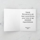 Carte Goth Éffrayant Valentine Fantômes avec Coeurs (Intérieur)