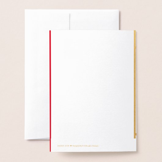 Carte Goth Foil (Derrière avec enveloppe)