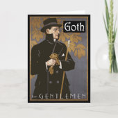 CARTE "GOTH FOR GENTLEMEN" (Devant)
