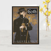 CARTE "GOTH FOR GENTLEMEN" (Fleur jaune)