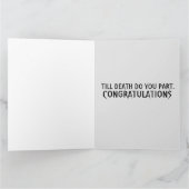 Carte GOTHC SKELETONS FÉLICITATIONS MARIAGES salutation (Intérieur)