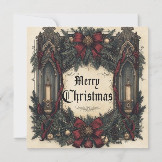 Carte gothic christmas card (Devant)