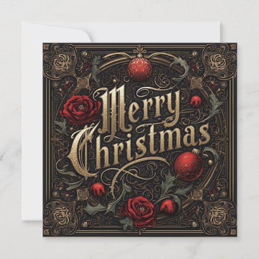 Carte gothic christmas card (Devant)