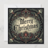 Carte gothic christmas card (Devant)