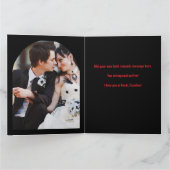 Carte Gothic Dark Romance Photo Saint-Valentin (Intérieur)