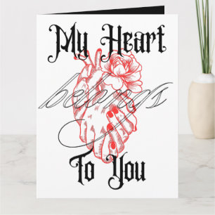 Carte Gothic Dark Romance Photo Saint-Valentin