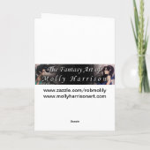 Carte Gothic Fantasy Witch and Raven Wiccan (Dos)