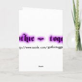 Carte Gothic Girls Victorian Winter greeting card (Dos)