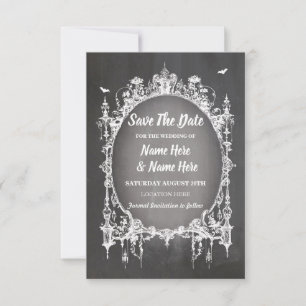 Carte gothique cadre rustique Halloween pour Sauve