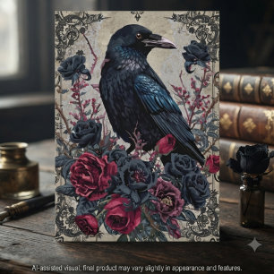 Carte Gothique Corbeau Académie Sombre Victorienne