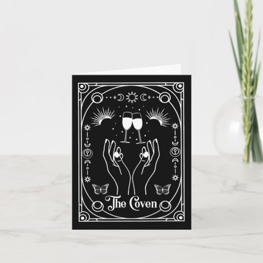 Carte Gothique Cuisine Coven Bride Tarot Halloween Bache (Devant)