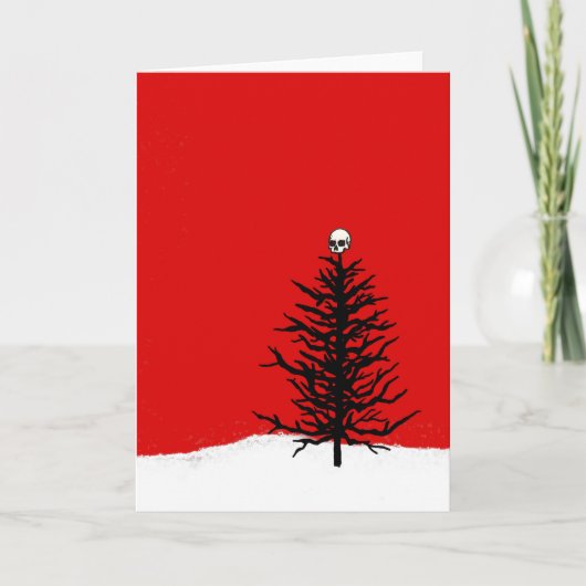 Carte gothique d'arbre de Noël (Devant)