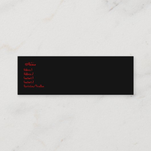 carte gothique de buisiness (Devant)