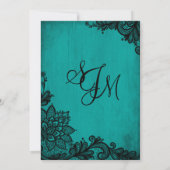 Carte gothique de faire-part de mariage de (Dos)