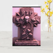 Carte gothique de gris de pierre tombale (Fleur jaune)