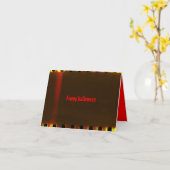 Carte gothique d'Halloween (Fleur jaune)