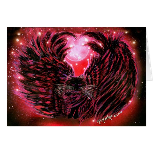 Carte gothique Fairy Cat (Devant horizontal)