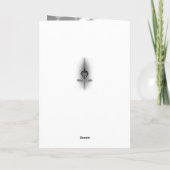 Carte Gothique floral foncé Rose crâne Anniversaire (Dos)