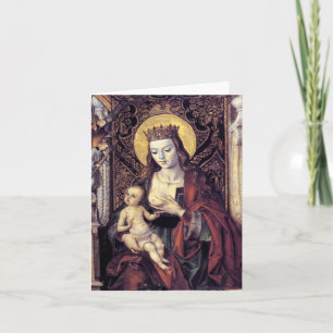 Carte gothique Madonna et Enfant