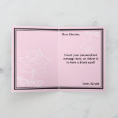 Carte gothique Pink Floral Spirit (Intérieur)